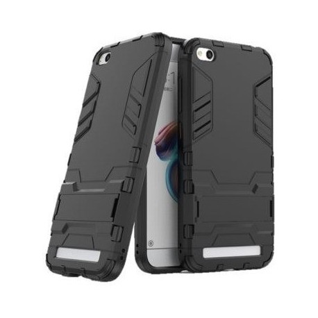 Kit Protector Antiimpacto Xiaomi Redmi 5a Negro + Vidrio Neg (Entrega Inmediata)