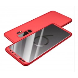 Protector 360 Samsung Galaxy A8 Plus 2018 Rojo + Vidrio (Entrega Inmediata)