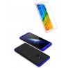 Funda Protector 360 Xiaomi Redmi 5 Plus Azul Bd + Vidrio 3d (Entrega Inmediata)