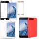 Kit Protector Cuero Zenfone 4 Pro Zs551kl Rojo + Vidrio 3d (Entrega Inmediata)