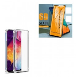 Kit Tpu Antiimpacto Protector Samsung Galaxy A10 + Vidrio 6d (Entrega Inmediata)