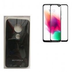 Kit Silicona Funda Protector Motorola G7 + Vidrio 9d (Entrega Inmediata)