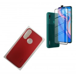 Kit Case Protector Silicona Huawei Y9 Prime 2019 + Vidrio 9d (Entrega Inmediata)