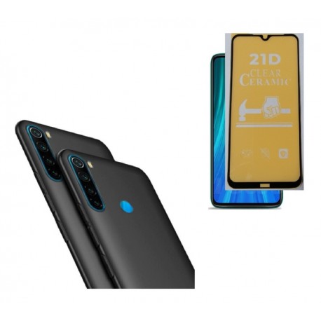 Kit Protector Case Funda Xiaomi Redmi Note 8 + Irrompible (Entrega Inmediata)