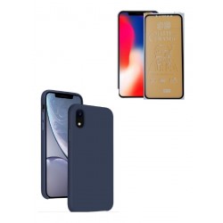 Kit Protector Silicon Case iPhone Xr + Irrompible Visor (Entrega Inmediata)