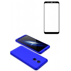 Kit Protector 360 Xiaomi Redmi 5 Plus Azul + Vidrio 3d (Entrega Inmediata)