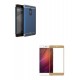 Kit Estuche Acrilico Azul + Vidrio Dorado Redmi Note 4x (Entrega Inmediata)
