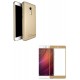 Kit Estuche Acrilico Dorado + Vidrio Dorado Redmi Note 4x (Entrega Inmediata)