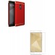 Kit Estuche Acrilico Rojo + Vidrio Blanco Redmi Note 4x (Entrega Inmediata)