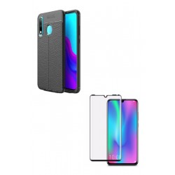 Kit Protector Tp Cuero + Vidrio Curvo 6d Huawei P30 Lite (Entrega Inmediata)