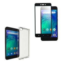 Kit Slim Silicona Protector Xiaomi Redmi Go + Vidrio 6d (Entrega Inmediata)