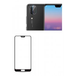 Kit Vidrio Curvo 3d + Protector Lente Camara Huawei P20 Lite (Entrega Inmediata)
