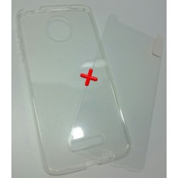 Kit Protector Motorola Moto Z Silicona + Vidrio (Entrega Inmediata)