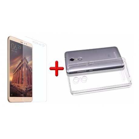 Kit Protector Xiaomi Redmi Note 3 5,5 Silicona + Vidrio (Entrega Inmediata)