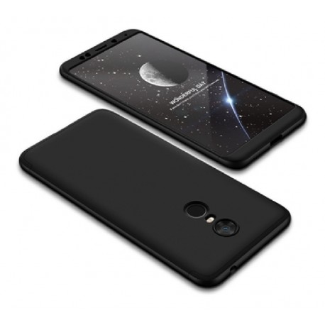 Funda Protector 360 Xiaomi Redmi 5 Plus Negro + Vidrio (Entrega Inmediata)