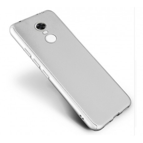 Funda Protector 360 Xiaomi Redmi 5 Plus Plata + Vidrio (Entrega Inmediata)