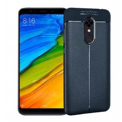 Funda Estuche Original Tpu Cuero Redmi 5 Plus 5.9 Azul (Entrega Inmediata)
