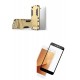 Kit Anti Impacto Dorado + Vidrio Negro Xiaomi Redmi 5a (Entrega Inmediata)