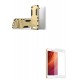 Kit Anti Impacto Dorado + Vidrio Blanco Xiaomi Redmi 5a (Entrega Inmediata)