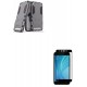 Kit Anti Impacto Gris + Vidrio Negro Xiaomi Redmi 5a (Entrega Inmediata)
