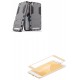 Kit Anti Impacto Gris + Vidrio Dorado Xiaomi Redmi 5a (Entrega Inmediata)