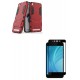 Kit Anti Impacto Rojo + Vidrio Negro Xiaomi Redmi 5a (Entrega Inmediata)