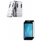Kit Anti Impacto Plateado + Vidrio Negro Xiaomi Redmi 5a (Entrega Inmediata)
