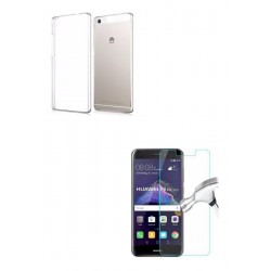 Kit Estuche Protector Silicona + Vidrio Plano Huawei P8 Lite (Entrega Inmediata)