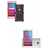Kit Estuche Armadura Rosada + Vidrio Plano Huawei Gr5 (Entrega Inmediata)