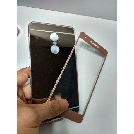 Kit Aluminio Protector Xiaomi Redmi Note 4x + Vidrio Curvo (Entrega Inmediata)