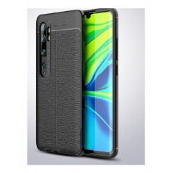 Funda Original Cuero Xiaomi Mi Note 10 Negro (Entrega Inmediata)