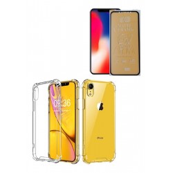 Kit Protector Funda Esquina Clean iPhone XR + Irrompible (Entrega Inmediata)