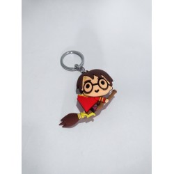 Harry Potter Llavero 3 D Harry En Escoba Pvc Flexible (Entrega Inmediata)