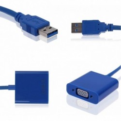 Cable Convertidor Adaptador Usb 3.0 A Vga Windows 1080p (Entrega Inmediata)
