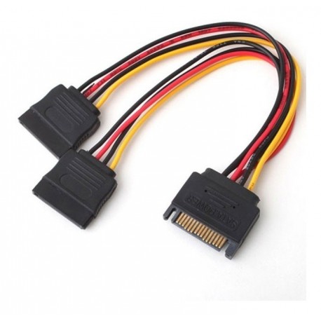 Cable En Y Sata Poder 1 Macho 2 Hembras (Entrega Inmediata)