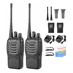 Radio Walkie Talkie Baofeng Bf-888s Uhf X2 Bateria 2800m Ah (Entrega Inmediata)