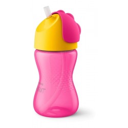 Vaso Pitillo Avent Tapa Giratoria Nuevo Modelo 10oz 12m+ (Entrega Inmediata)