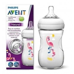 Tetero Biberón Avent Anti Cólicos 9oz Flamingo Original (Entrega Inmediata)