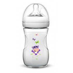 Avent Tetero Biberon Natural 9oz 260ml X1 1m+ Hipopotamo (Entrega Inmediata)