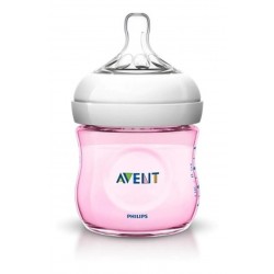 Avent Tetero Biberon Natural 4 Oz 125 Ml X1 Rosa 0m+ (Entrega Inmediata)