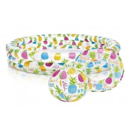 Piscina Intex Sun Beach + Flotador+balón 132*28cm (Entrega Inmediata)