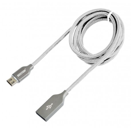 Cable Datos Carga Usb A Micro Usb, Beston Bst-w215, 2 Metros (Entrega Inmediata)