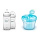 Avent Tetero Biberon Natural 11 Oz + Dosificador Leche Azul (Entrega Inmediata)