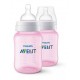 Teteros Biberon Avent Classic + 9 Oz X 2 Anticolicos Rosado (Entrega Inmediata)