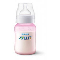 Tetero Avent Biberon 9oz 260ml Classic+ X1 1m+ Rosado (Entrega Inmediata)