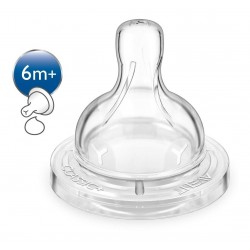 Chupos Tetinas Teteros Avent Classic Flujos Espesos 6m+ X2 (Entrega Inmediata)