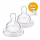 Chupos Tetinas Teteros Avent Classic Flujo Rapido 6m+ X2 (Entrega Inmediata)