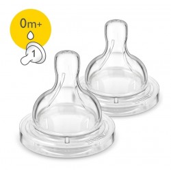 Chupos Tetinas Teteros Avent Classic Flujo Recien Nacidos X2 (Entrega Inmediata)