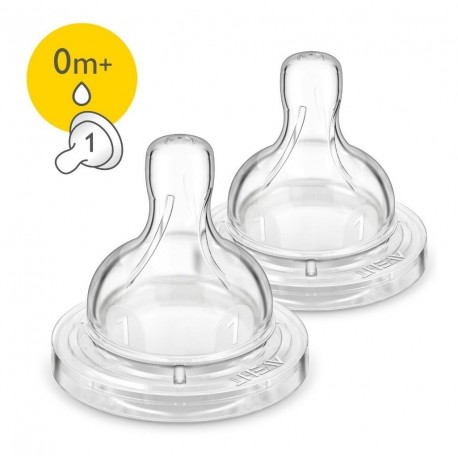 Chupos Tetinas Teteros Avent Classic Flujo Recien Nacidos X2 (Entrega Inmediata)