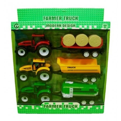 Set De Tractores Para Granja De Juguete (Entrega Inmediata)
